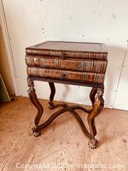 MaxSold Auction: Maitland Smith Faux Book Empire Style Table - Hamilton (Ontario, Canada) SELLER MANAGED Estate Sale Online Auction - Gertrude St.