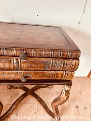 MaxSold Auction: Maitland Smith Faux Book Empire Style Table - Hamilton (Ontario, Canada) SELLER MANAGED Estate Sale Online Auction - Gertrude St.