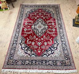 MaxSold Auction: SILK Handknot Persian Keshan Area Rug - Hamilton (Ontario, Canada) SELLER MANAGED Estate Sale Online Auction - Gertrude Street