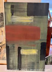 MaxSold Auction: Abstract Oil Painting Sheryl Dudley Toronto Artist Unique Large  - Toronto (Ontario, Canada) PARTNER MANAGED Downsizing Online Auction - Scarborough Road