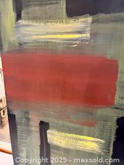 MaxSold Auction: Abstract Oil Painting Sheryl Dudley Toronto Artist Unique Large  - Toronto (Ontario, Canada) PARTNER MANAGED Downsizing Online Auction - Scarborough Road