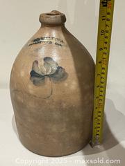 MaxSold Auction: Antique Brantford Weldin Merchant Stoneware Jug Painted Unique  - Toronto (Ontario, Canada) PARTNER MANAGED Downsizing Online Auction - Scarborough Road