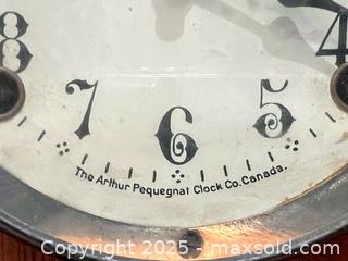 MaxSold Auction: Antique Pequegnat Mantle Clock Oak 1920s? Innisfil  - Toronto (Ontario, Canada) PARTNER MANAGED Downsizing Online Auction - Scarborough Road
