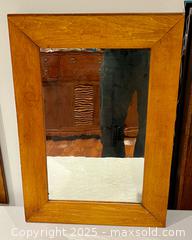 MaxSold Auction: Antique Pine? Wood Frame Wall Mirror Unique  - Toronto (Ontario, Canada) PARTNER MANAGED Downsizing Online Auction - Scarborough Road
