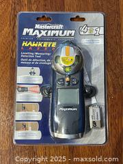 MaxSold Auction: Mastercraft Maximum Hawkeye Level 3 in 1 Tool New Never Used in Plastic  - Toronto (Ontario, Canada) PARTNER MANAGED Downsizing Online Auction - Scarborough Road