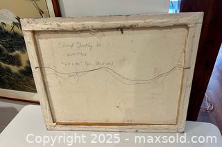 MaxSold Auction: Unique Abstract Art Painting Sheryl Dudley Toronto Artist  - Toronto (Ontario, Canada) PARTNER MANAGED Downsizing Online Auction - Scarborough Road