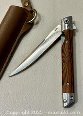 MaxSold Auction: Unique Folding Cutter Blade in Leather Case Folding  - Toronto (Ontario, Canada) PARTNER MANAGED Downsizing Online Auction - Scarborough Road