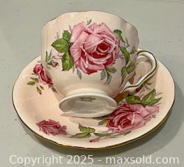 MaxSold Auction: Vintage Aynsley Pink Cup & Saucer Beautiful Rose Design Colours - Toronto (Ontario, Canada) PARTNER MANAGED Downsizing Online Auction - Scarborough Road
