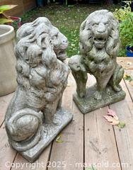 MaxSold Auction: Vintage Cement Lion Statues Figures Excellent Condition - Toronto (Ontario, Canada) PARTNER MANAGED Downsizing Online Auction - Scarborough Road