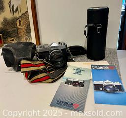 MaxSold Auction: Vintage Konica AutoReflex T Camera Lens Manual Lot  - Toronto (Ontario, Canada) PARTNER MANAGED Downsizing Online Auction - Scarborough Road