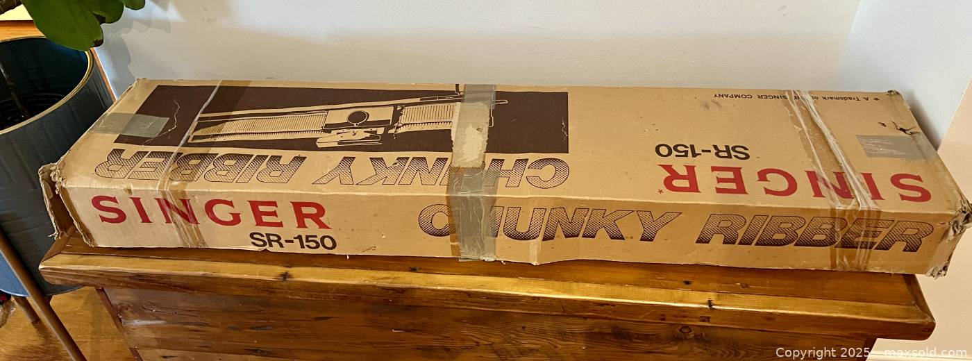 Vintage Singer Chunky Ribber Knitting Machine NOS Never Used Complete ...