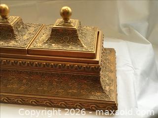 MaxSold Auction: bombay company carved gold box - Hamilton (Ontario, Canada) SELLER MANAGED Downsizing Online Auction - St Joseph's Drive (CONDO)