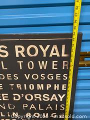 MaxSold Auction: Pair of Oversized Canvas Wall Art – New York &#38; Paris Typography (58”x30”) - Vancouver (British Columbia, Canada) SELLER MANAGED Reseller Online Auction - East 7th Avenue (STORAGE)