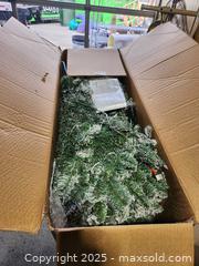 MaxSold Auction: 6.5ft frosted xmas tree - Upper Moreland Township (Pennsylvania, USA) SELLER MANAGED Charity/Fundraising Online Auction - Davisville Road