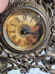 MaxSold Auction: Art nouveau gilted iron clock - Upper Moreland Township (Pennsylvania, USA) SELLER MANAGED Charity/Fundraising Online Auction - Davisville Road