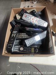 MaxSold Auction: Box full of misc remotes - Upper Moreland Township (Pennsylvania, USA) SELLER MANAGED Charity/Fundraising Online Auction - Davisville Road