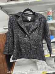 MaxSold Auction: Chicos black sequen blouse  - Upper Moreland Township (Pennsylvania, USA) SELLER MANAGED Charity/Fundraising Online Auction - Davisville Road