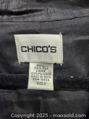 MaxSold Auction: Chicos black sequen blouse  - Upper Moreland Township (Pennsylvania, USA) SELLER MANAGED Charity/Fundraising Online Auction - Davisville Road