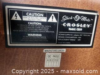 MaxSold Auction: Crowley stack o matic turntable - Upper Moreland Township (Pennsylvania, USA) SELLER MANAGED Charity/Fundraising Online Auction - Davisville Road