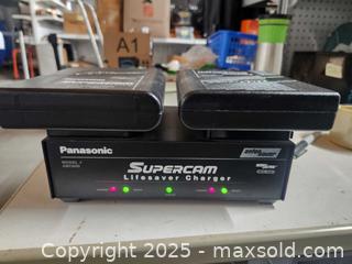MaxSold Auction: Panasonic/Anton Bauer supercomputer charger with 2 batteries. - Upper Moreland Township (Pennsylvania, USA) SELLER MANAGED Charity/Fundraising Online Auction - Davisville Road