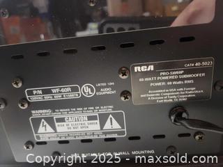 MaxSold Auction: Rca subwoofer - Upper Moreland Township (Pennsylvania, USA) SELLER MANAGED Charity/Fundraising Online Auction - Davisville Road