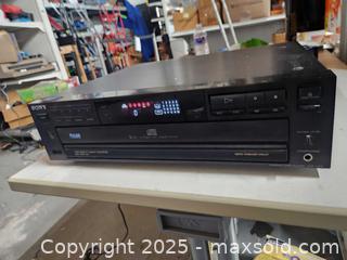 MaxSold Auction: Sony multidisc cd player - Upper Moreland Township (Pennsylvania, USA) SELLER MANAGED Charity/Fundraising Online Auction - Davisville Road