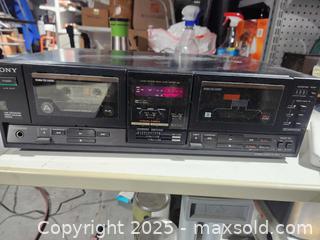 MaxSold Auction: Sony stereo dual cassette deck  - Upper Moreland Township (Pennsylvania, USA) SELLER MANAGED Charity/Fundraising Online Auction - Davisville Road