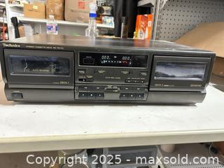 MaxSold Auction: Technics stereo cassette deck - Upper Moreland Township (Pennsylvania, USA) SELLER MANAGED Charity/Fundraising Online Auction - Davisville Road