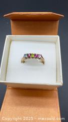 MaxSold Auction: 10k yellow gold multi-stone ring  - Markham (Ontario, Canada) SELLER MANAGED Downsizing Online Auction - Loring Crescent