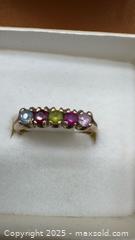 MaxSold Auction: 10k yellow gold multi-stone ring  - Markham (Ontario, Canada) SELLER MANAGED Downsizing Online Auction - Loring Crescent