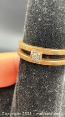 MaxSold Auction: 10k yellow gold princess cut diamond ring  - Markham (Ontario, Canada) SELLER MANAGED Downsizing Online Auction - Loring Crescent