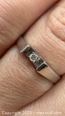 MaxSold Auction: 14k white gold solitaire diamond ring  - Markham (Ontario, Canada) SELLER MANAGED Downsizing Online Auction - Loring Crescent