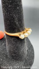 MaxSold Auction: 14k yellow gold pearl ring  - Markham (Ontario, Canada) SELLER MANAGED Downsizing Online Auction - Loring Crescent