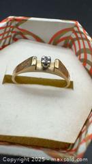 MaxSold Auction: 14k yellow gold solitaire diamond ring  - Markham (Ontario, Canada) SELLER MANAGED Downsizing Online Auction - Loring Crescent