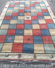 MaxSold Auction: Persian gabbeh handmade wool rug  - Markham (Ontario, Canada) SELLER MANAGED Downsizing Online Auction - Loring Crescent