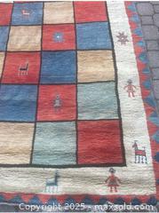 MaxSold Auction: Persian gabbeh handmade wool rug  - Markham (Ontario, Canada) SELLER MANAGED Downsizing Online Auction - Loring Crescent