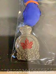 MaxSold Auction: Discus Award Medal with Crown &#38; Maple Leaf, Silver-tone, Royal Legion - Ottawa (Ontario, Canada) SELLER MANAGED Downsizing Online Auction - Oaklawn Crescent