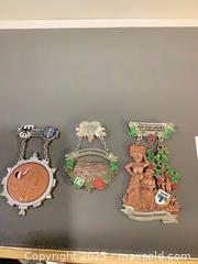 MaxSold Auction: Set of 3 German Wine Festival Medals (8–12 cm)## - Ottawa (Ontario, Canada) SELLER MANAGED Downsizing Online Auction - Oaklawn Crescent