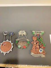 MaxSold Auction: Set of 3 German Wine Festival Medals (8–12 cm)## - Ottawa (Ontario, Canada) SELLER MANAGED Downsizing Online Auction - Oaklawn Crescent