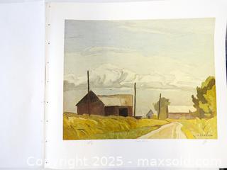 MaxSold Auction: A. J. Casson Embossed Art Prints Lot of 3 - Toronto (Ontario, Canada) PARTNER MANAGED Downsizing Online Auction - Research Road (STORAGE)