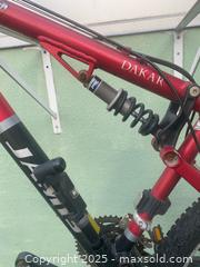 MaxSold Auction: jamis Dakar full suspension mountain bike  - Vancouver (British Columbia, Canada) SELLER MANAGED Moving Online Auction - West Broadway (CONDO)