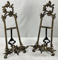 MaxSold Auction: Art Nouveau Brass Easels / Frame Stands - Campbell (California, USA) PARTNER MANAGED Estate Sale Online Auction -  Dell Avenue