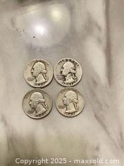 MaxSold Auction: Washington Quarters (Mixed Years) — 4 Quarter Dollars - Decatur (Georgia, USA) SELLER MANAGED Reseller Online Auction - Snapfinger Woods Drive (STORAGE)