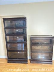 MaxSold Auction: Globe-Wernicke Oak Stained Barrister Stacking Bookcase (8 units with 2 tops and 2 bases) - Saanich (British Columbia, Canada) SELLER MANAGED Estate Sale Online Auction - Hughes Road