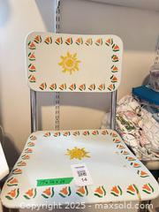 MaxSold Auction: Hand Painted Chair  - Mississauga (Ontario, Canada) PARTNER MANAGED Downsizing Online Auction -  Sawmill Valley Drive