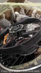 MaxSold Auction: 2 skids of Assorted Rims, Forks (Mix of Alum & Steel), other parts shown - Toronto (Ontario, Canada) SELLER MANAGED Reseller Online Auction - Curity Avenue