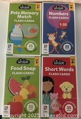 MaxSold Auction: Children's Educational Flash Card Sets - Hinkler Jr. Explorers (4 packs) - Toronto (Ontario, Canada) SELLER MANAGED Reseller Online Auction - Curity Avenue