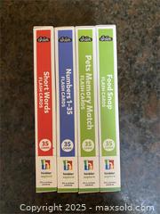 MaxSold Auction: Children's Educational Flash Card Sets - Hinkler Jr. Explorers (4 packs) - Toronto (Ontario, Canada) SELLER MANAGED Reseller Online Auction - Curity Avenue