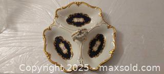 MaxSold Auction: Cobalt Navy and Gold Fine China Serving Set (11 pcs) - Toronto (Ontario, Canada) SELLER MANAGED Reseller Online Auction - Curity Avenue