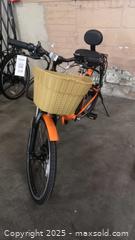 MaxSold Auction: Daymak PARIS V5 EBike Commuter Step-Through, Orange - Brand New - PDI Included (102) - Toronto (Ontario, Canada) SELLER MANAGED Reseller Online Auction - Curity Avenue